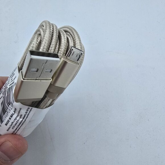 Wireless Gear 10 ft micro usb sync and charge cable. New - Picture 3 of 4